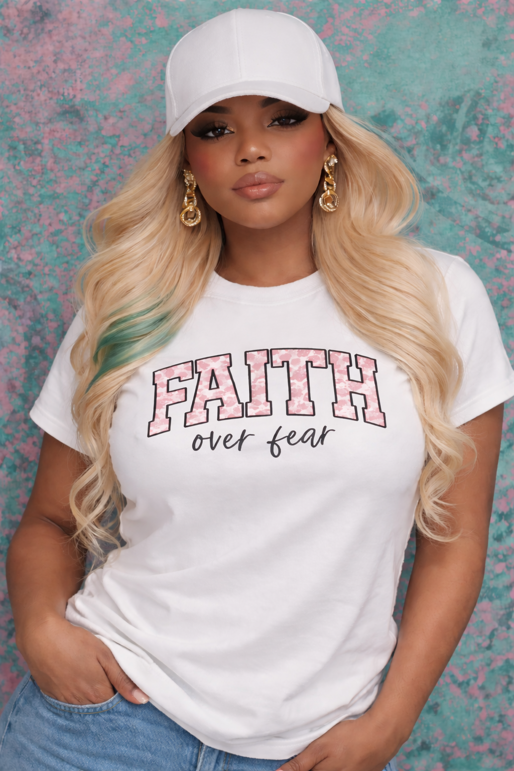 Faith Over Fear Statement Tee